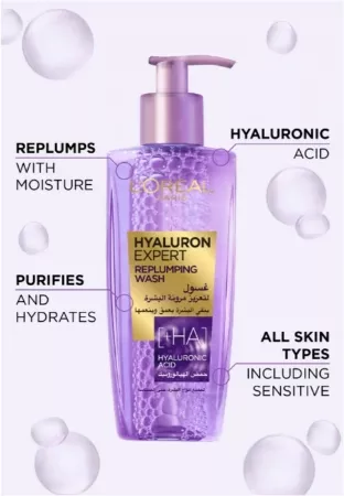 L'Oreal Paris Hyaluron Expert Replumping Purifying Gel Wash 200ml