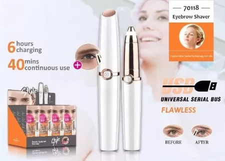 Painless Electric Hair Remover Razor Eyebrow