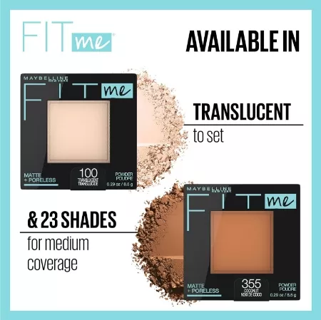 Picture of Maybelline Fit Me Matte + Poreless Powder: Achieve Flawless, Long-Lasting Coverage
