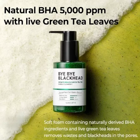 SOME BY MI Bye Bye Blackhead Green Tea Tox Bubble Cleanser