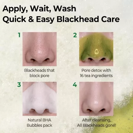 SOME BY MI Bye Bye Blackhead Green Tea Tox Bubble Cleanser