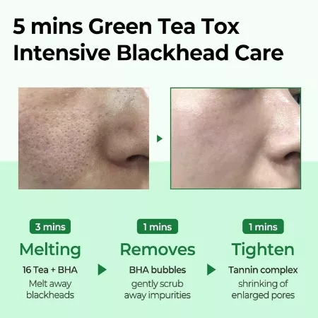 SOME BY MI Bye Bye Blackhead Green Tea Tox Bubble Cleanser