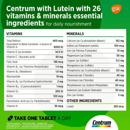 Centrum with Lutein