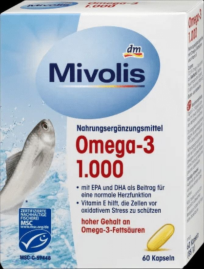 Mivolis Omega-3 1000mg, 60 capsules