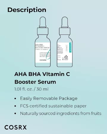 COSRX Refresh AHA/BHA Vitamin C Booster Serum