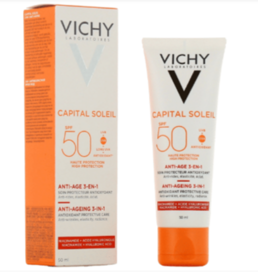 Capital Soleil Anti-Age SPF50+ 3-en-1