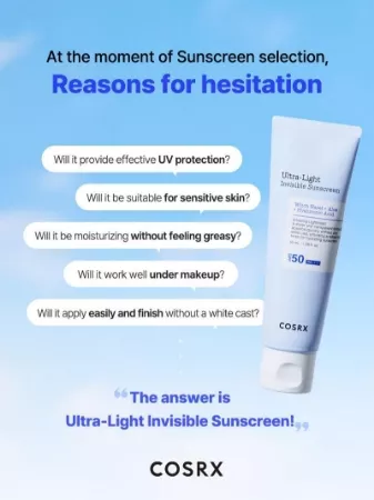 cosrx ultra light sunscreen