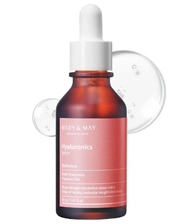 صورة سيرم هيالورونيك ماري اند ماري Mary & May Hyaluronics Serum – 30ml: سر جمال بشرتك وتألقها!