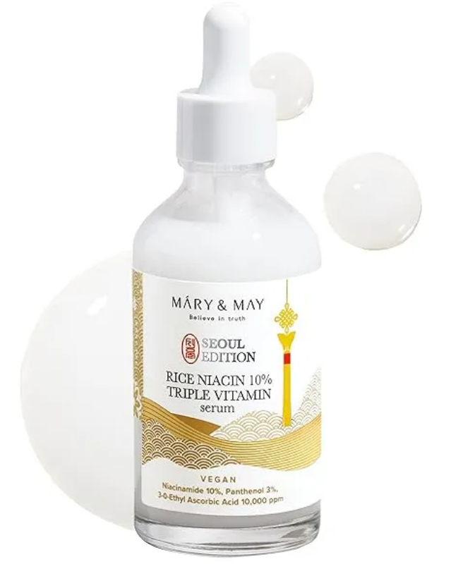 Picture of Mary&May SEOUL EDITION Rice Niacin 10% Triple Vitamin Serum - Brightens & Hydrates - 30ml