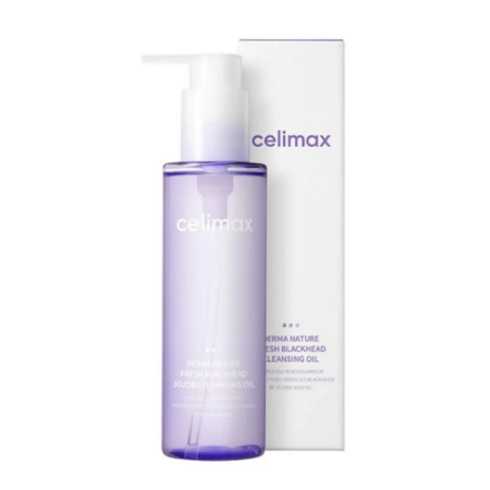 صورة زيت تنظيف جوجوبا CELIMAX Derma Nature لإزالة الرؤوس السوداء - 150 مل - نعومة وانتعاش للبشرة