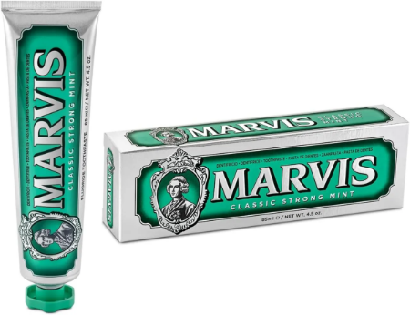 Picture of Marvis Strong Mint Toothpaste - Fresh Breath & Whitening - 3.8 oz