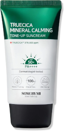 Picture of Some by Mi Truecica Mineral Calming Tone-Up Suncream - Soothing Protection for Sensitive Skin - 50ml
