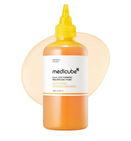 Picture of Transform Your Skin with Medicube Kojic Acid Turmeric Resurfacing Toner - Brightening & Exfoliating - 250ml