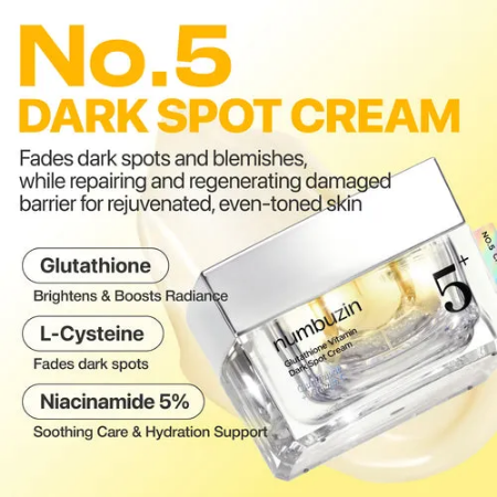 numbuzin vitamin glutathione dark spot laser cream