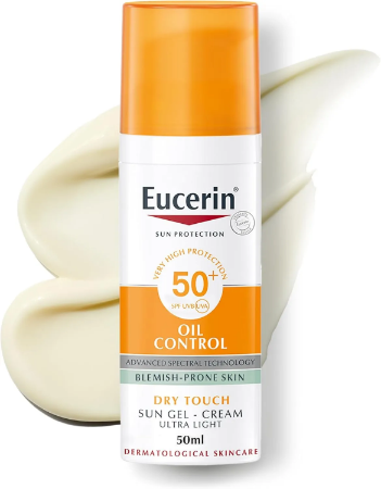 eucerin sunscreen spf 50 oil control dry touch sun gel