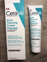 Picture of CeraVe Acne Foaming Cream Cleanser 4% Benzoyl Peroxide
