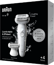 Braun Silk·épil 9 Epilator for Women, 9-041, Silver