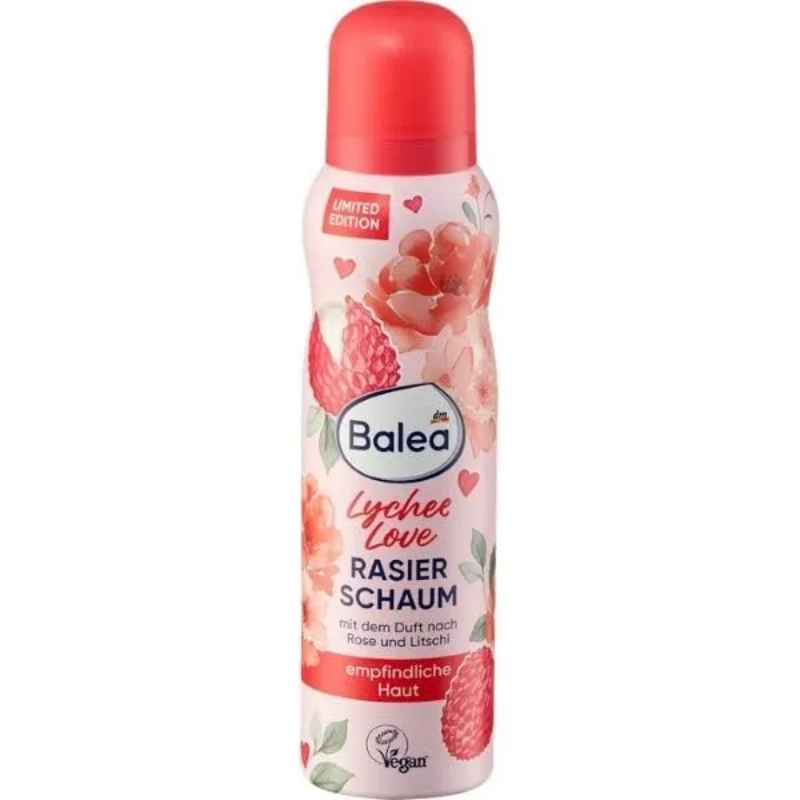 Balea Lychee Love Women's Shaving Foam for Sensitive Skin