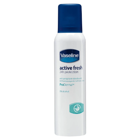 Picture of Vaseline Active Fresh Deodorant Spray, Alcohol-Free, ProDerma, 48hr Protection, 8.45