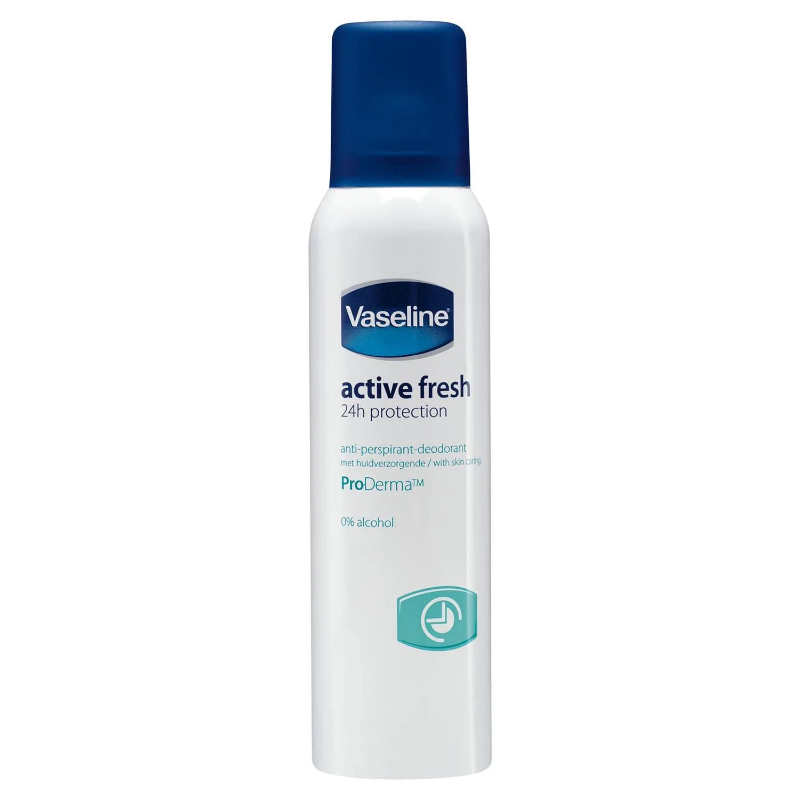 Picture of Vaseline Active Fresh Deodorant Spray, Alcohol-Free, ProDerma, 48hr Protection, 8.45