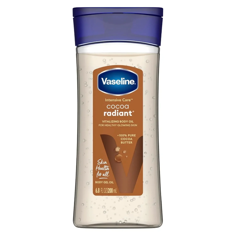 Vaseline Intensive Care Body Gel Oil, Cocoa Radiant, 6.8 oz