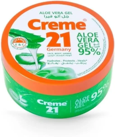 Cream 21 Aloe Vera Gel - Soothing Body Care for All Skin Types, 300ml