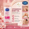 Vaseline Intensive Care Vitamin B3 Body Gel Oil 200ml - Brightening & Nourishing Dry Skin Care