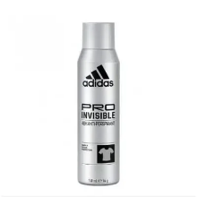 Adidas Pro Invisible Deodorant Spray for Men - 48H Dry Protection, 150ml