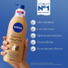 NIVEA Cocoa Butter Body Lotion for Dry Skin with Hyaluronic Acid, Cocoa Butter.