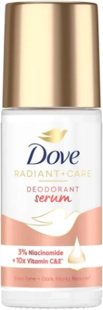 Dove Deodorant Serum Roll-On with 3% Niacinamide and 10x Vitamin C&E