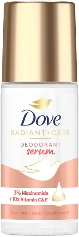 Dove Deodorant Serum Roll-On with 3% Niacinamide and 10x Vitamin C&E